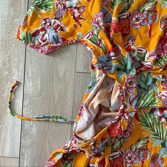 Zara summer floral cutout dress - Picture 6 of 6